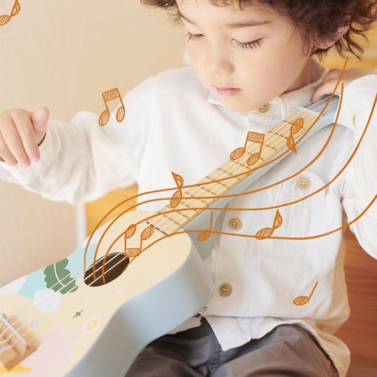 Classic World Ahşap Iris Ukelele - Mavi