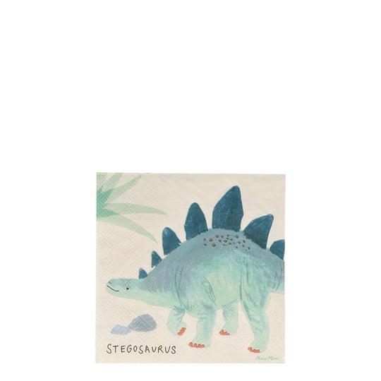 Meri Meri - Dinosaur Napkins - Dinozor Peçete - S - 16Lı