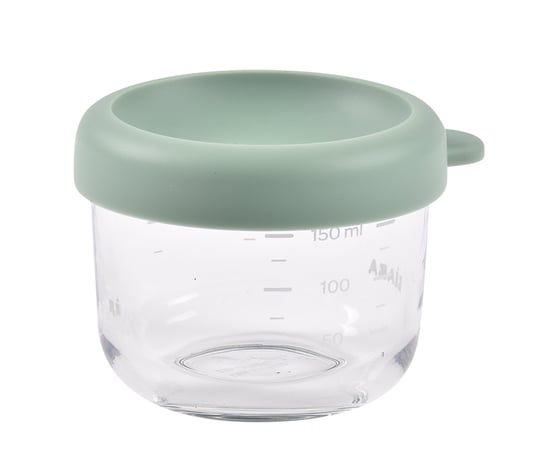 Beaba Bebek cam mama kavanozu 150 ml, Sage Green