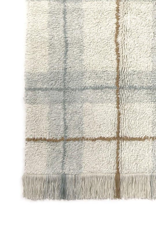 Lorena Canals Çocuk Odası Halısı, Tartan Blue Sage, S