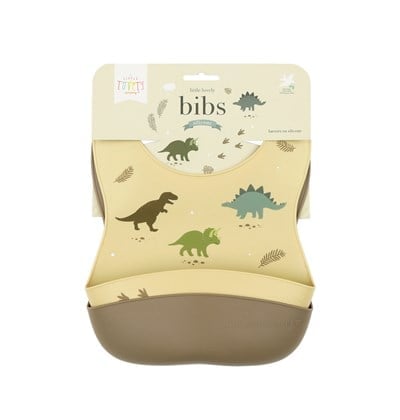 İkili Silikon Mama Önlüğü, Dinozor