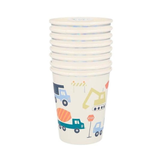 Meri Meri - Construction Cups - İnşaat Bardaklar - 8Li