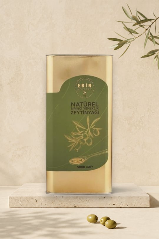 Natürel Birinci Yemeklik Zeytinyağı 5 lt. Teneke