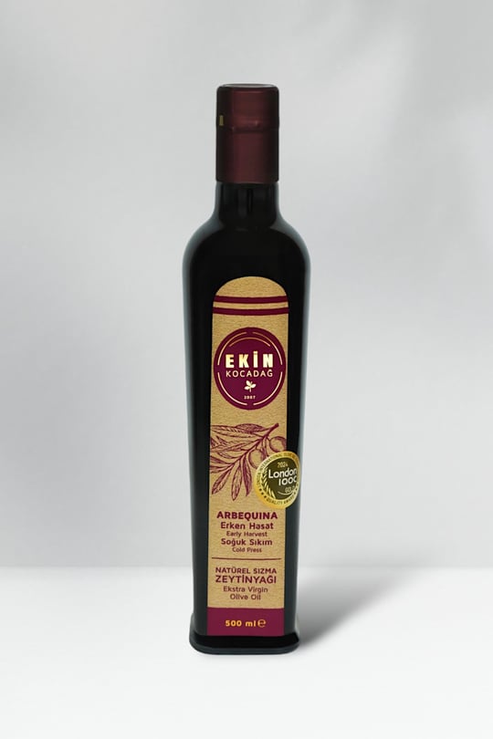 Arbequina Soğuk Sıkım Erken Hasat Zeytinyağı 500ml