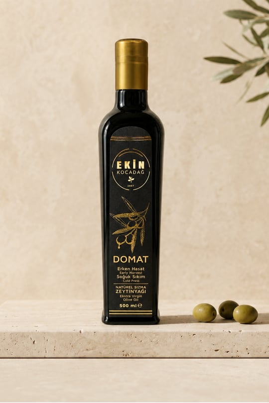 Domat Soğuk Sıkım Erken Hasat Zeytinyağı 500ml