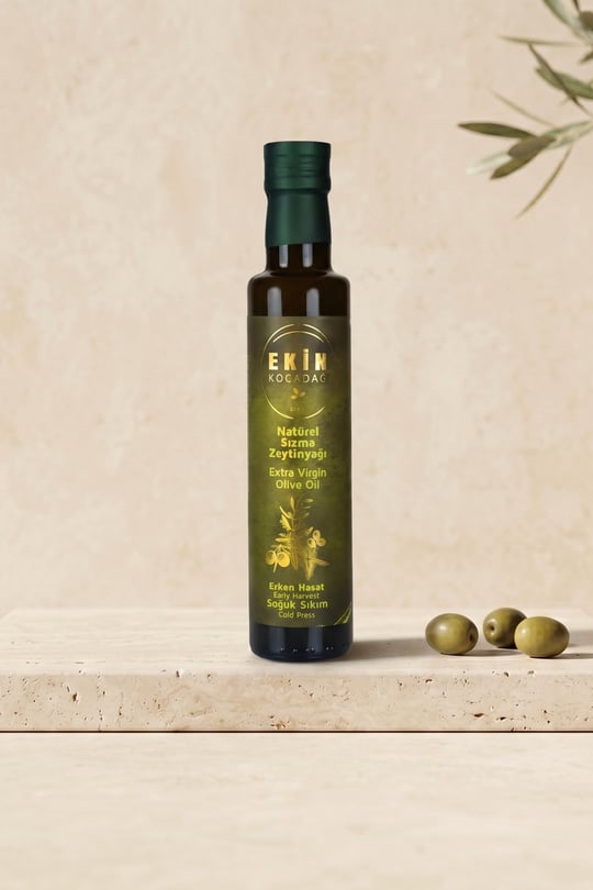 Edremit Erken Hasat Soğuk Sıkım Naturel Sızma Zeytinyağı 250ml