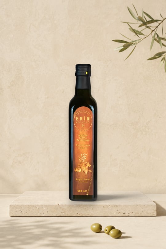 Edremit Olgun Hasat Soğuk Sıkım Naturel Sızma Zeytinyağı 500ml