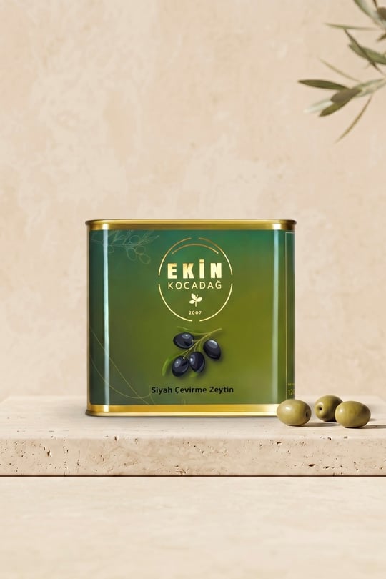 Edremit Siyah Çevirme Zeytin 1.2 Kg