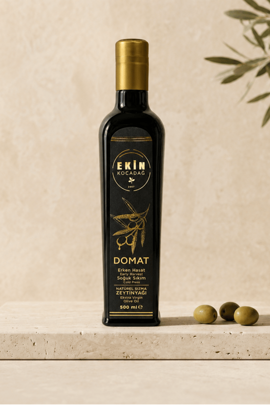 Filtresiz Domat Soğuk Sıkım Erken Hasat Zeytinyağı 500ml