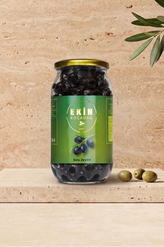 Gemlik Siyah Sele Zeytin 650gr - S Boy