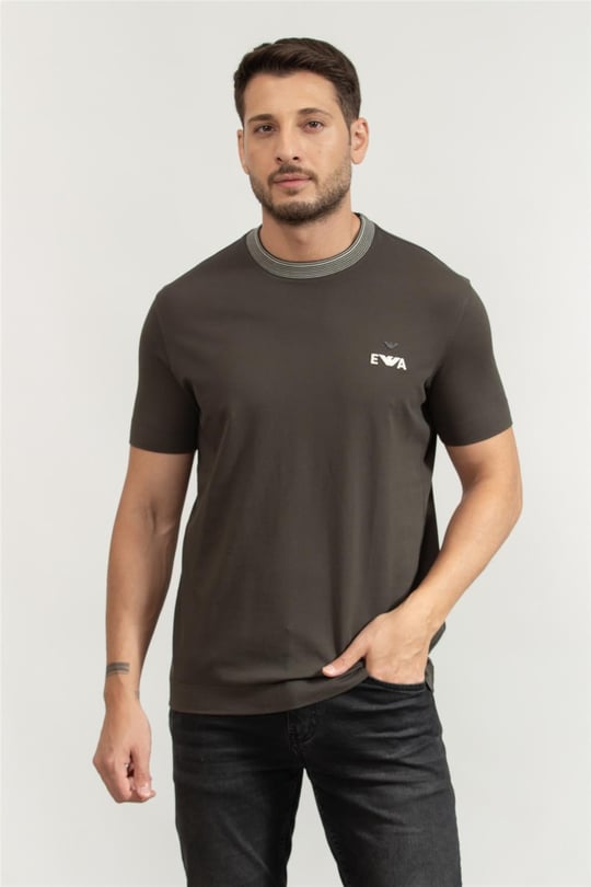 Emporio Armani Erkek Bisiklet Yaka T-Shirt Lacivert