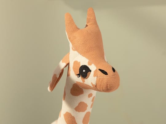 Mini Giraffe Dekoratif Kırlent Bej