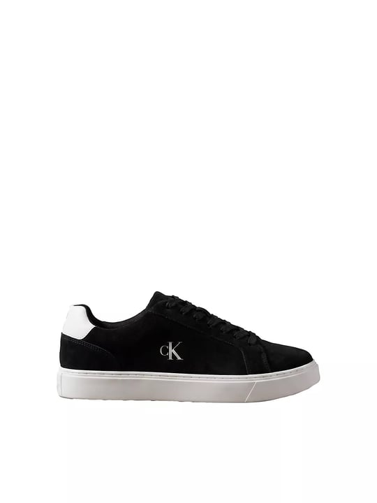 Calvin Klein Erkek Düşük Bilekli Rahat Taban Ck Logolu Süet Siyah Sneaker YM0YM01434-01H
