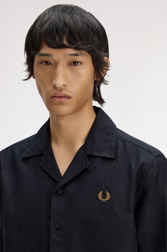 Fred Perry Erkek Siyah Gömlek M9894-102