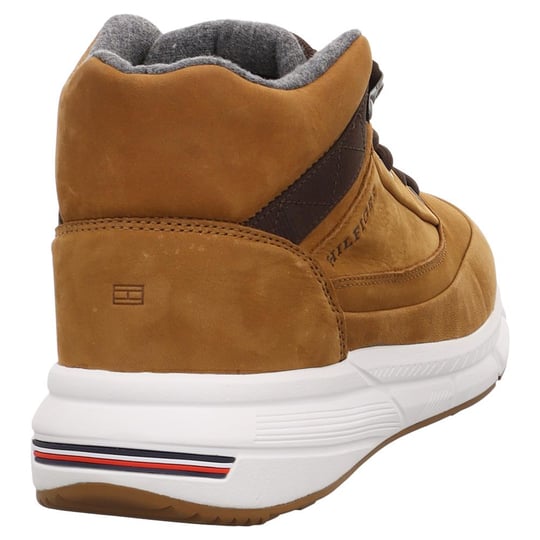 Tommy Hilfiger Erkek Süet Deri Yumuşak Tabanlı Klasik Bağcıklı Yüksek Topuklu Kahverengi Bot & Bootie FM0FM05189-GWJ