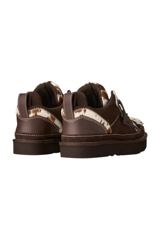 UGG Kadın Desenli Ortopedik EVA Tabanlı Yün ve Süet Karışımlı Kahverengi Sneaker 1180311-BURNTCEDAR
