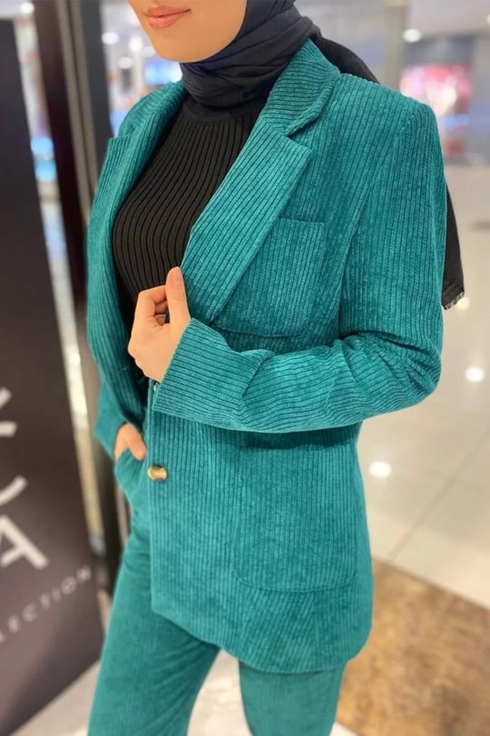 Berrin Berrin Kadın YEŞİL Ceket GBR1124-YEŞİL