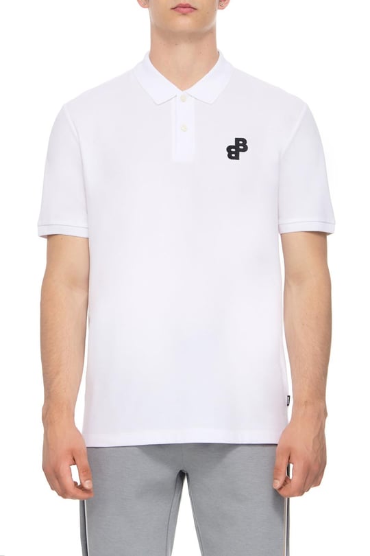 BOSS BOSS Erkek Kısa Kol Gömlek Yaka Standart Boy Günlük Beyaz Polo Yaka T-Shirt 50494953-100