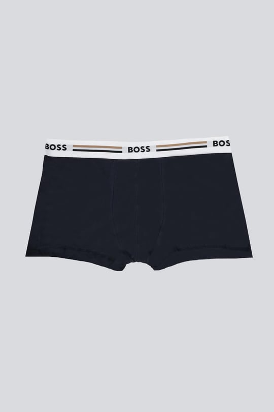 BOSS  BOSS Erkek Marka Logolu Beli Lastikli Lacivert Boxer 50492200-972