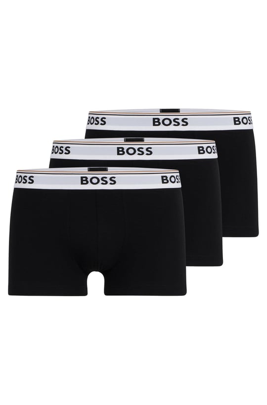 BOSS BOSS Erkek Marka Logolu Beli Lastikli Siyah1 Boxer 50475274-994