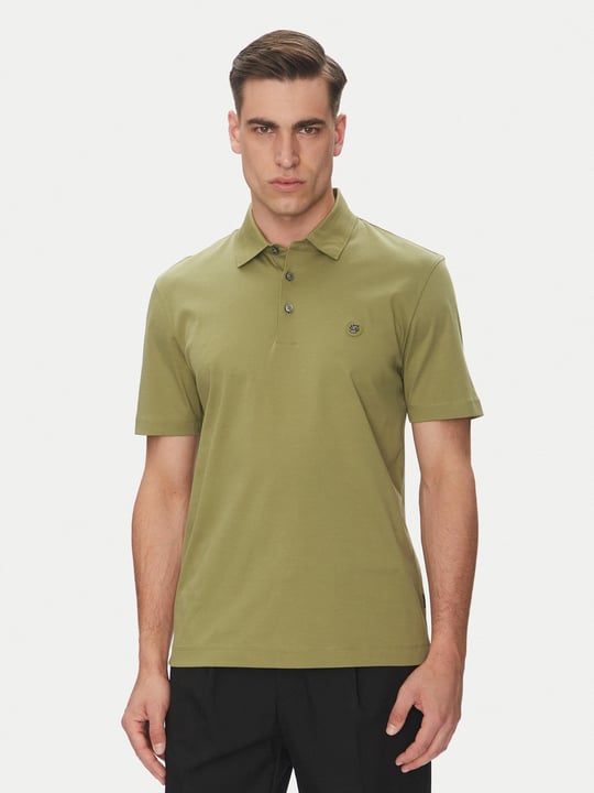 BOSS BOSS Erkek Polo Yaka Düğme Kapamalı Kısa Kol Yeşil Polo Yaka T-Shirt 50520297-311