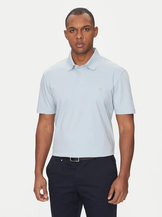 BOSS BOSS Erkek Polo Yaka Düğme Kapamalı Kısa Kol Mavi Polo Yaka T-Shirt 50520297-454