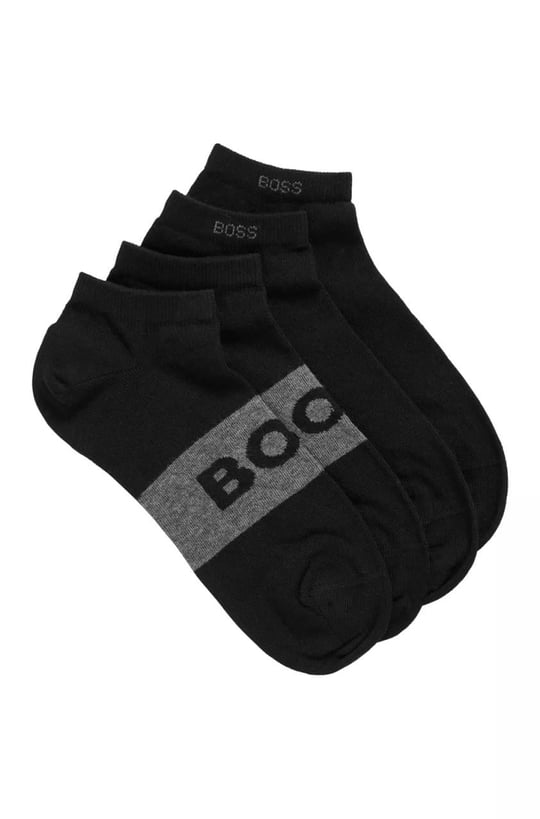 BOSS BOSS Erkek Rahat Tabanlı Boss Logolu Siyah Çorap 50469720-001