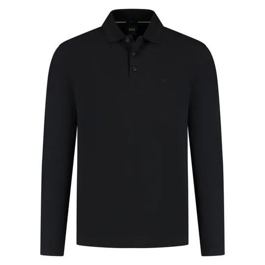 BOSS BOSS Erkek Regular Fit %100 Pamuklu Uzun Kollu Siyah Polo Yaka T-Shirt 50536609-009