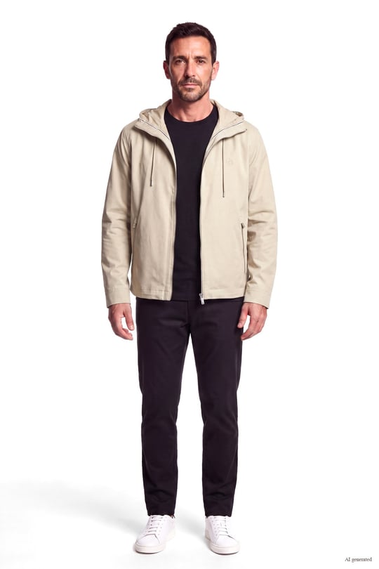 BOSS  BOSS Erkek Regular Fit Kapüşonlu Yaka Uzun Kollu Bej Mont 50564188-254