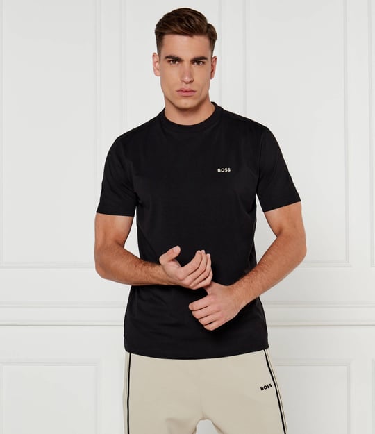 BOSS BOSS Erkek regular fit Kısa Kollu Düz Bisiklet Yaka Siyah3 T-Shirt 50506373-104
