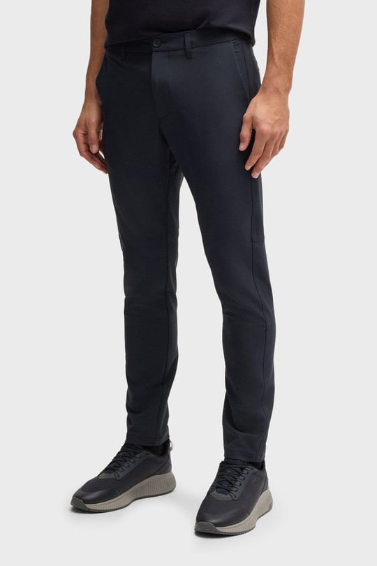 BOSS BOSS Erkek Slim Fit Çabuk Kuruyan Su Tutmayan Dar Paça Lacivert Pantolon 50534303-402