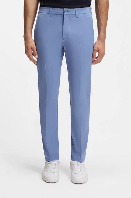 BOSS  BOSS Erkek Slim Fit Çabuk Kuruyan Su Tutmayan Dar Paça Mavi Pantolon 50534303-459