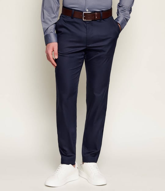 BOSS  BOSS Erkek Slim Fit Normal Bel Daralan Paça Cep Detay Lacivert Pantolon 50553841-404