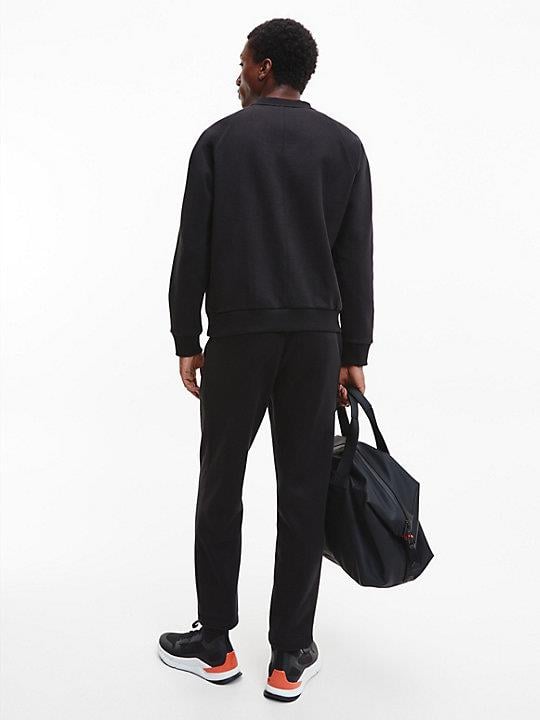 Calvin Klein Calvin Kleın Erkek %100 Pamuk Regular Taper Rahat Siyah Sweatshirt K10K109977-BEH