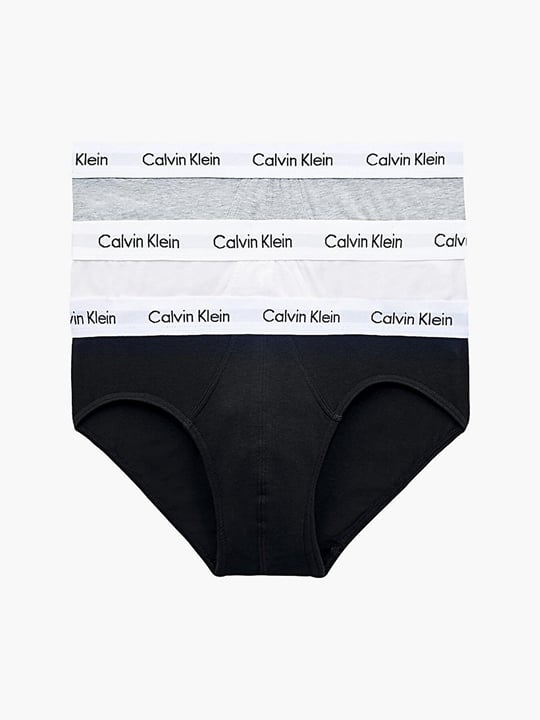 Calvin Klein Calvin Kleın Erkek Basic Calvin Klein İmzalı Bel Bantlı Siyah-Beyaz-Gri Külot 0000U2661G-998