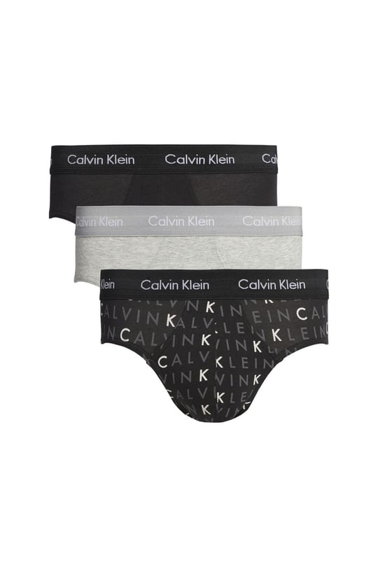 Calvin Klein Calvin Kleın Erkek Basic Calvin Klein İmzalı Bel Bantlı Siyah-Gri Külot 0000U2661G-YKS