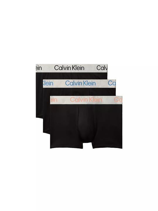 Calvin Klein Calvin Klein Erkek Dar Kalıp Nefes Alabilen Kumaş Logolu Elastik Bel Bantlı 3'lü Siyah1 Boxer LV00NB4269-JFA