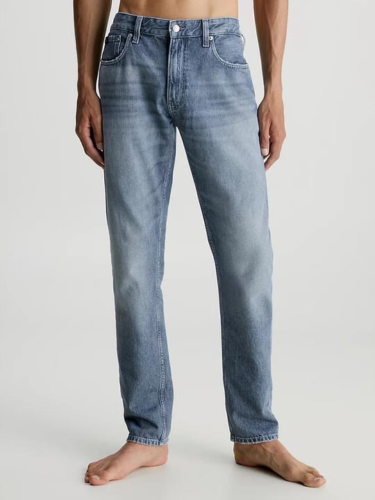 Calvin Klein Calvin Kleın Erkek Denim Kumaş  Normal Bel Düz Model Gri Jeans J30J323883-1BZ