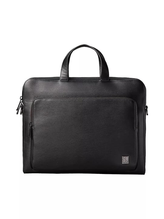 Calvin Klein Calvin Klein Erkek Deri Ayarlanabilir Askı Metal Logo Siyah El Çantası LV04D3290G-UB1