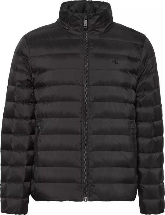 Calvin Klein Calvin Klein Erkek Fermuarlı Dik Yaka Kapitoneli Cep Detaylı Siyah Mont LV04RC511G-UB1