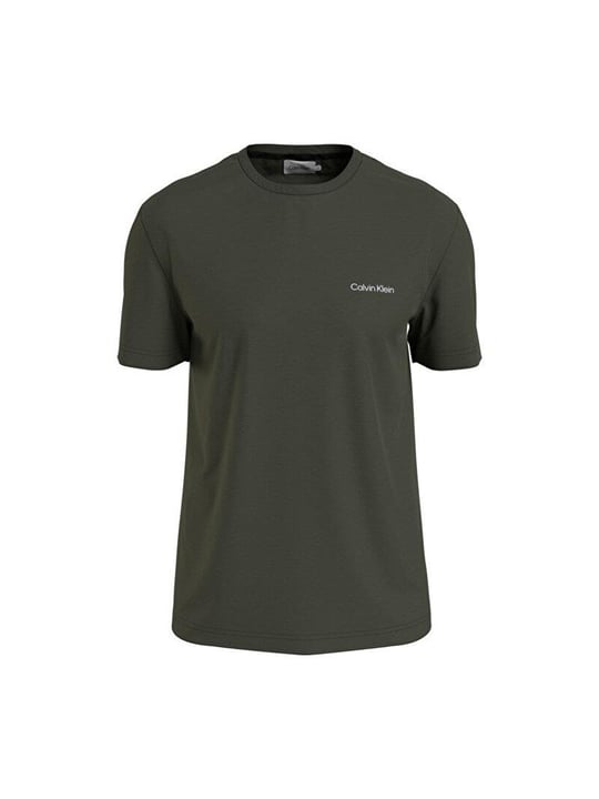 Calvin Klein Calvin Kleın Erkek Logolu Kısa Kollu Pamuklu Yeşil T-Shirt K10K109894-MRZ