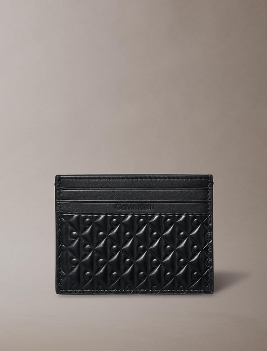 Calvin Klein Calvin Klein Erkek Logolu Deri Kart Bölmeli Günlük Kullanım Siyah Cüzdan LV04D1128G-UB1