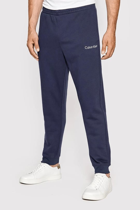 Calvin Klein Calvin Kleın Erkek Marka Logo Detaylı Lastik Bel ve Bilek Mavi Eşofman Altı 00GMS2P606-2ZO