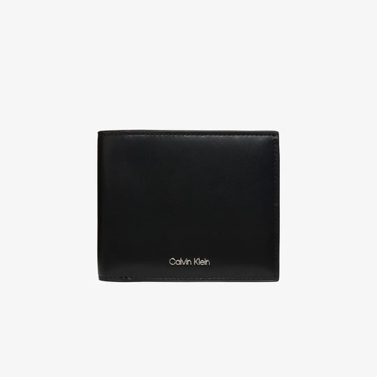 Calvin Klein Calvin Klein Erkek Metalik Logo Kabartmalı Banknot Bölmeli Hakiki Deri Siyah Cüzdan LV04D1276G-UB1