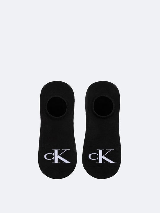 Calvin Klein Calvin Klein Erkek Pamuklu CK Logo Detaylı İkili Paket Siyah Çorap C701228809-001