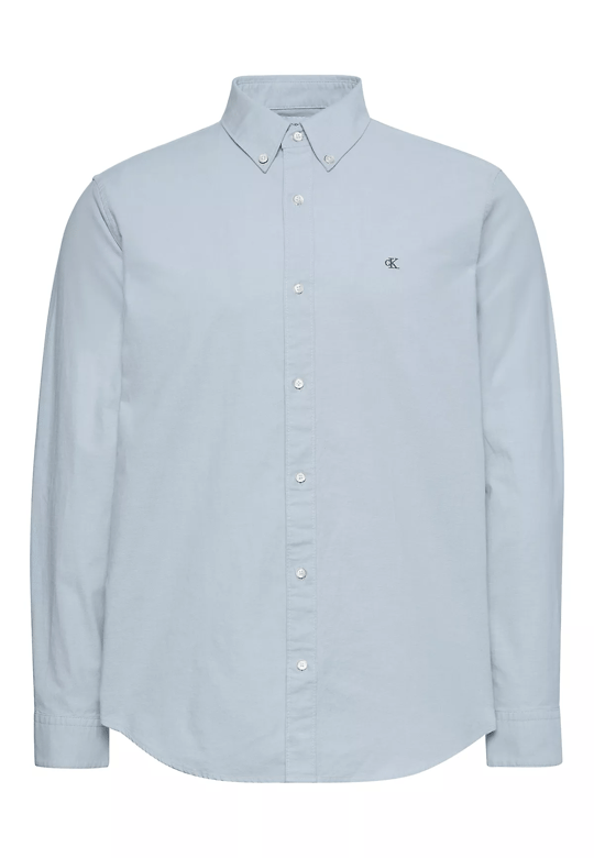 Calvin Klein Calvin Klein Erkek Pamuklu Regular Fit Uzun Kollu Gri Gömlek LV140EM125-24Q