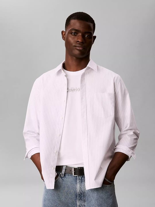 Calvin Klein Calvin Klein Erkek Pamuklu Bisiklet Yaka Kısa Kollu Beyaz T-Shirt LV04LH802G-YAF