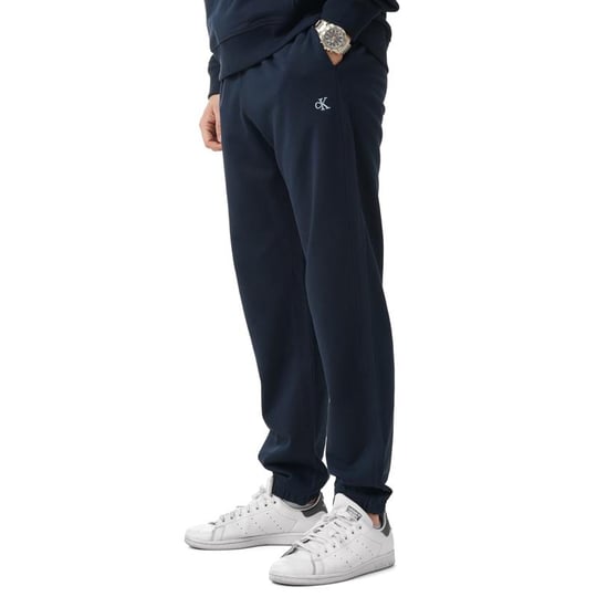 Calvin Klein Calvin Klein Erkek Rahat Kalıp Beli ve Paçası Lastikli %100 Pamuklu Mavi Eşofman Altı LV04RD241G-CEF