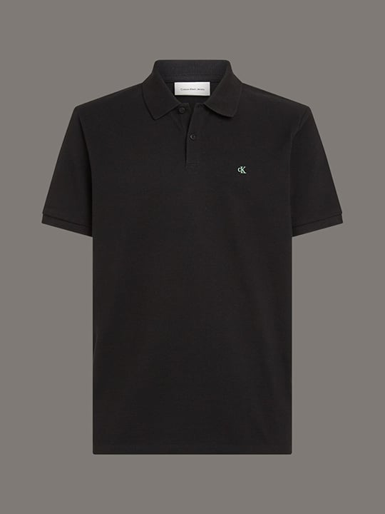 Calvin Klein Calvin Klein Erkek Regular Fit %100 Pamuklu CK Logolu Kısa Kollu Siyah Polo Yaka T-Shirt LV040EM269-UB1