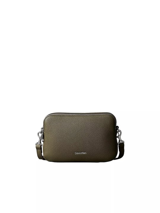Calvin Klein Calvin Klein Kadın Askı Ayarlanabilir Calvin Klein Yazılı Fermuar Kapama Deri Yeşil Çanta LV04F3656G-LI1